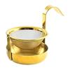 Rotating Tea Strainer with Handle 304 Stainless Steel Kitchen Tool Teaware Tea Filter Kitchen Home Bar