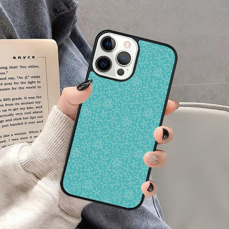 Atom Science Chemistry Phone Case for iPhone 17 Air 16 16e 15 Plus for Apple 13 11 12 14 Pro Max Cover coque Shell
