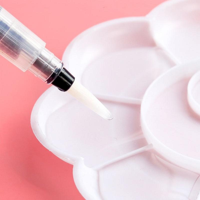 3/7pcs Watercolor Brush Pens Water Storage Function Painting Brushes For Watercolor Art Craft Supplies Artist Accessories