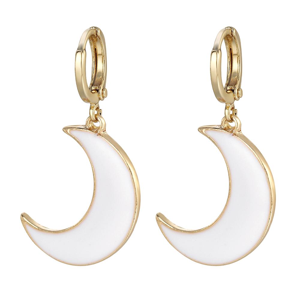 New Fashion Circle Ear Huggie Small Hoop Earrings for Women Cute Candy Color Enamel Round Heart Earrings Party Zircon