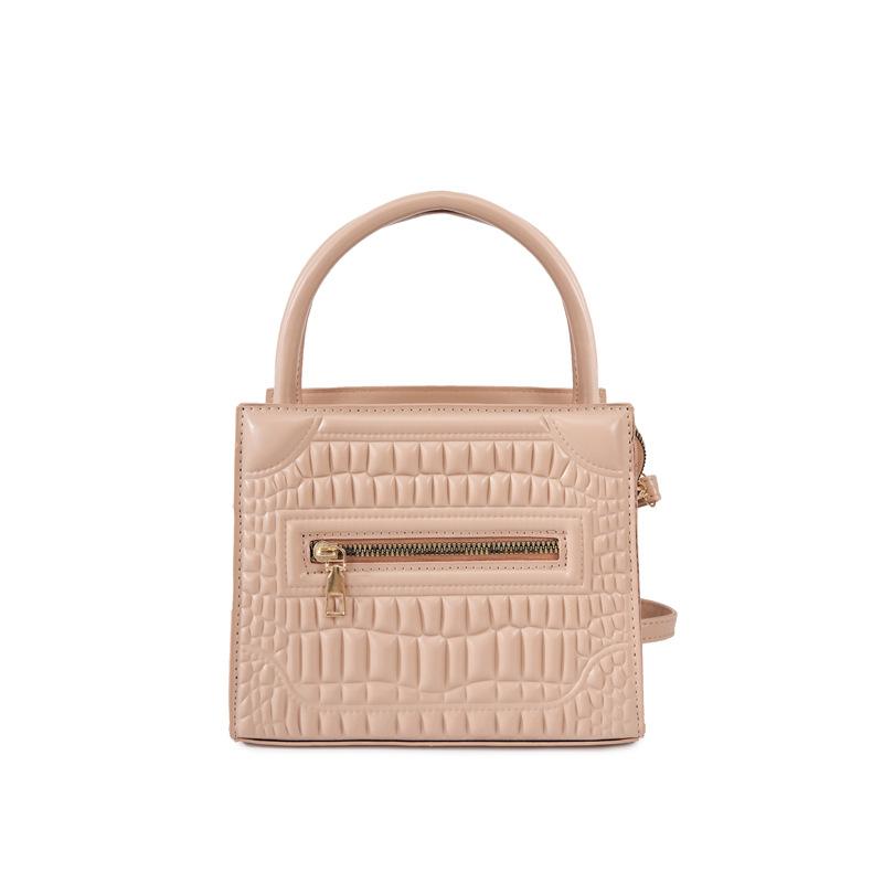 Shoulder bag New dopamine solid color fashionable solid color handbag niche texture messenger small square bag