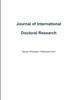 Bok Journal of International Doctoral Research (JIDR) Volume 2, Issue 1
