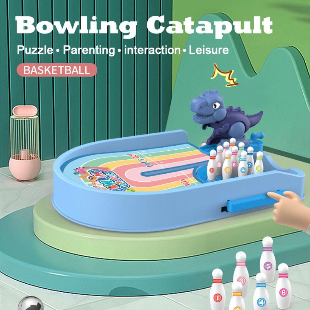 Board Games Dinosaur Bowling Toy ABS Table Top Bowling Game Family Party Games