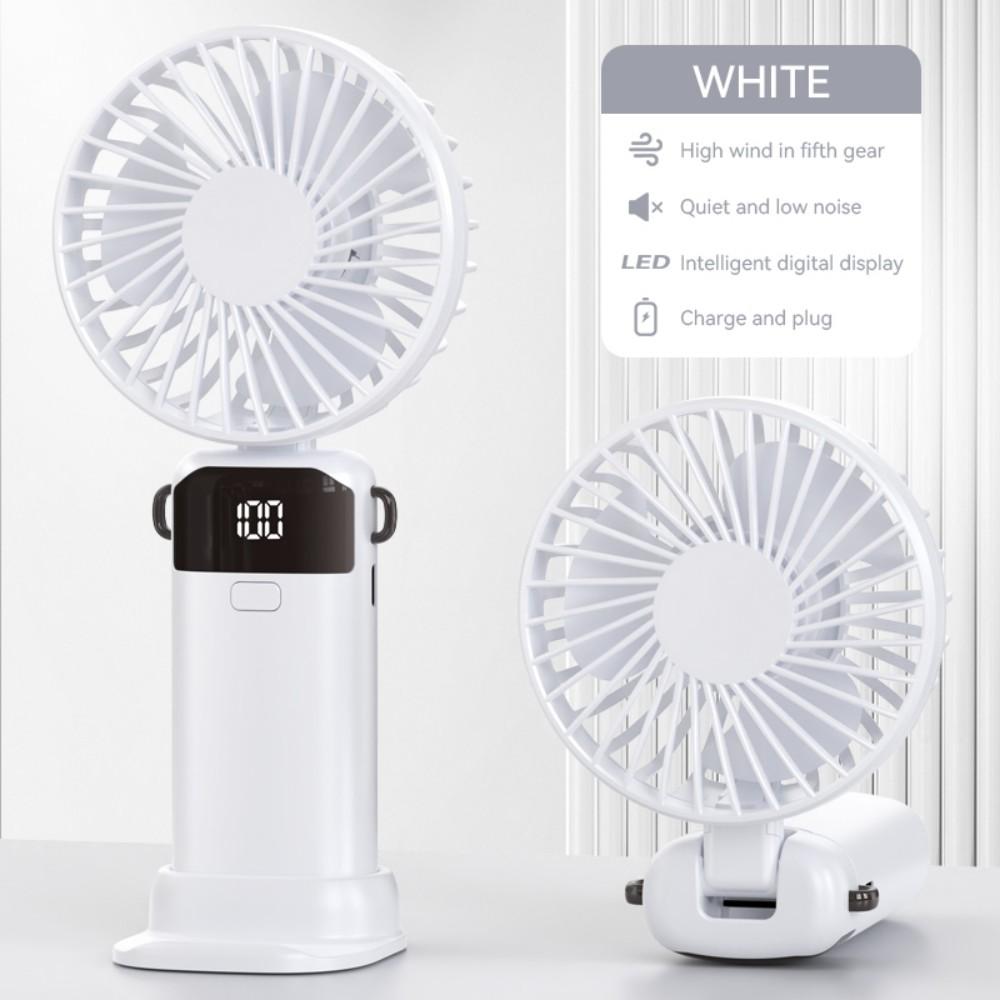 Portable Mini Fan USB Outdoor Handheld Fan with Desktop Phone Holder 3Wind Adjustments Long Working Life Multi-function Mini Fan