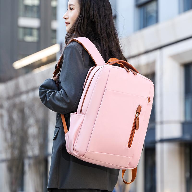 Unisex Large Capacity Laptop Backpack – Waterproof Nylon Travel School Bag for Students & Commuters