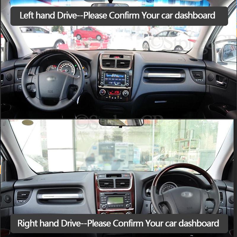 Anti-Slip Mat Dashboard Cover Pad Sunshade Dashmat Carpet Car Accessories R for Kia Sportage 2005 2006 2007 2008 2009 2010 JE KM