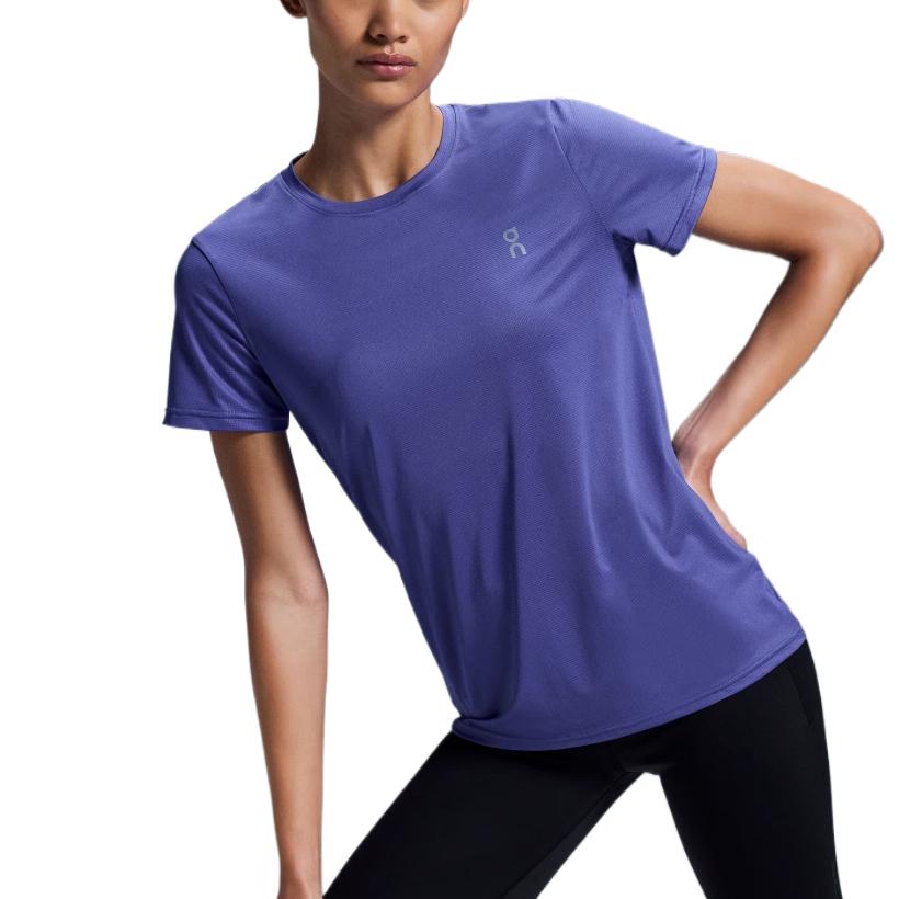On Core Lightweight Breathable Round Neck Short Sleeve T-Shirt Women Tops Iris-Purple 1WE10582861