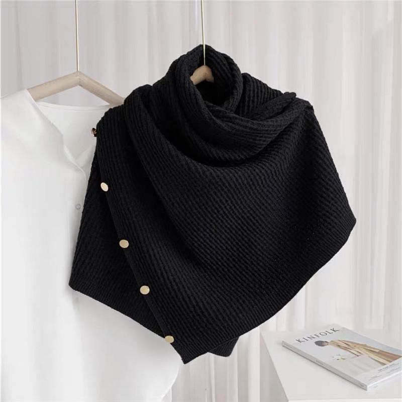 

Women s Multi-Purpose Knit Shawl Scarf - Imitation Cashmere, Korean Style, Two-Way Outerwear & Neck Warmer 130cm