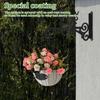 2Pcs Iron Wall Hooks for Hanging Plants Lanterns Metal Strong Load Bearing Wind Chime Wall Hanger Brackets for Indoor/outdoor
