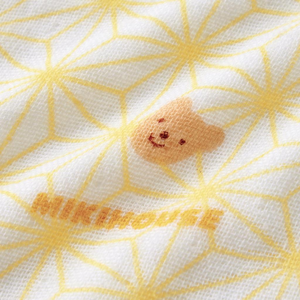 MIKI HOUSE Gauze Bath Made In Perfect for Baby Baby Baby Baby Baby Shower Yellow Towel, 100% Cotton, Japan, 90x90cm, Shower, Boy, Girl, Clothes, Gift,