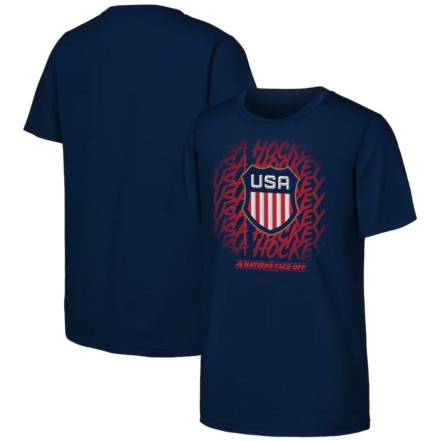 USA 2026 Gioco delle Quattro Nazioni Orario Hockey Maglietta Regalo Per Amici Tutte le Taglie S-4XL