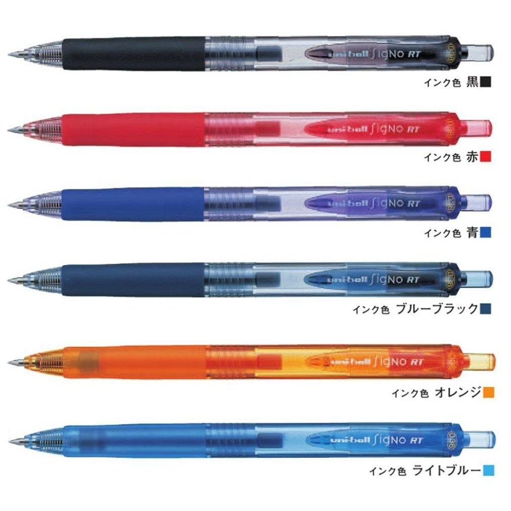 Uni-ball Signo RT Retractable Gel Pen 0.38mm Blue - 10 Pack, Archival-Quality Writing