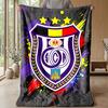 Coperta in pile di flanella morbida Anderlecht FC Leggera Accogliente Calda Coperta da divano letto Decorazione per la casa