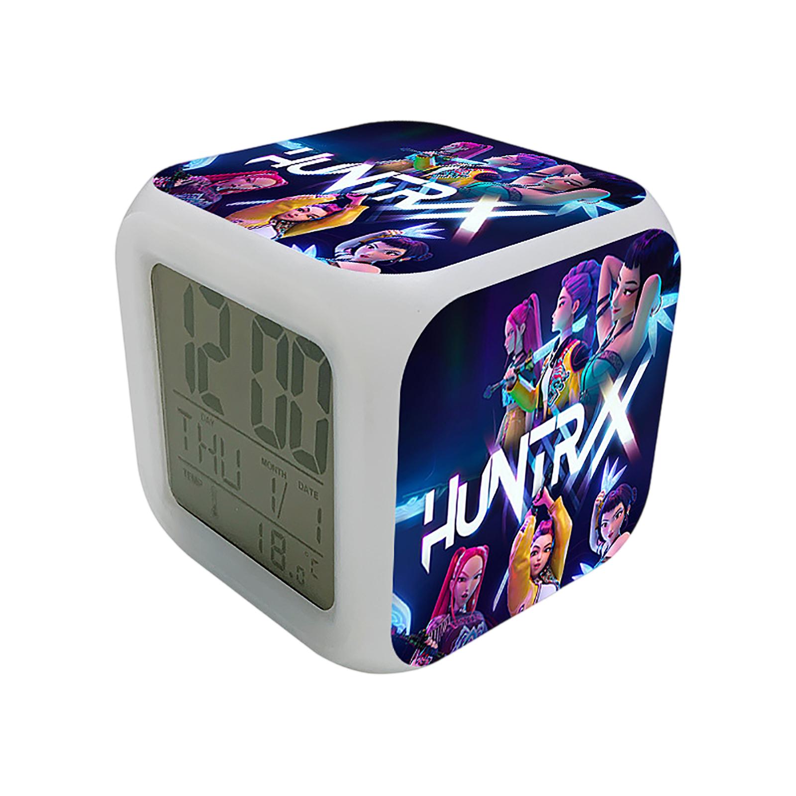 

Детский цифровой будильник с ночником, прикроватный светодиодный дисплей времени One Size