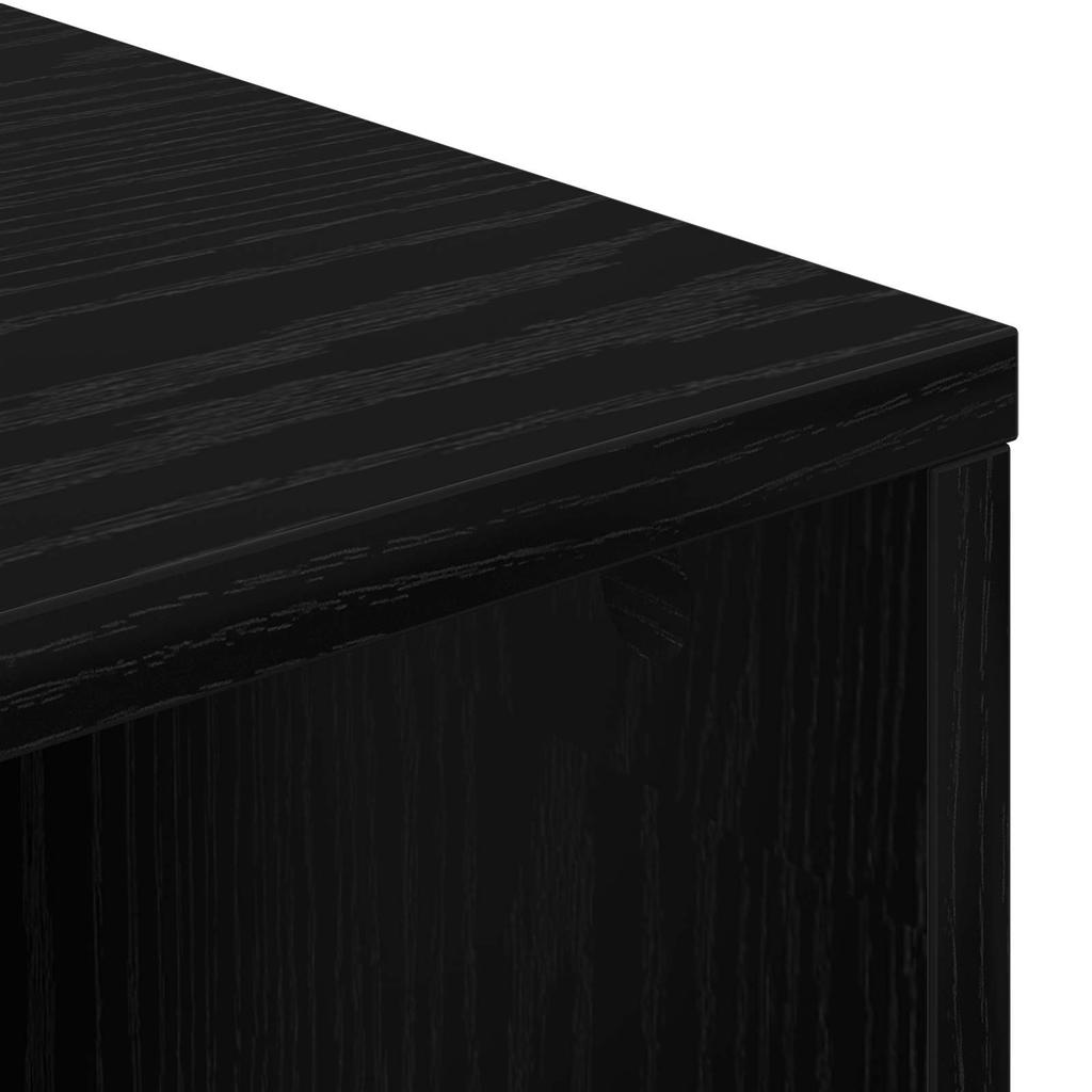 Sideboard in Black Oak Look 88.5 x 29 x 84.5 cm