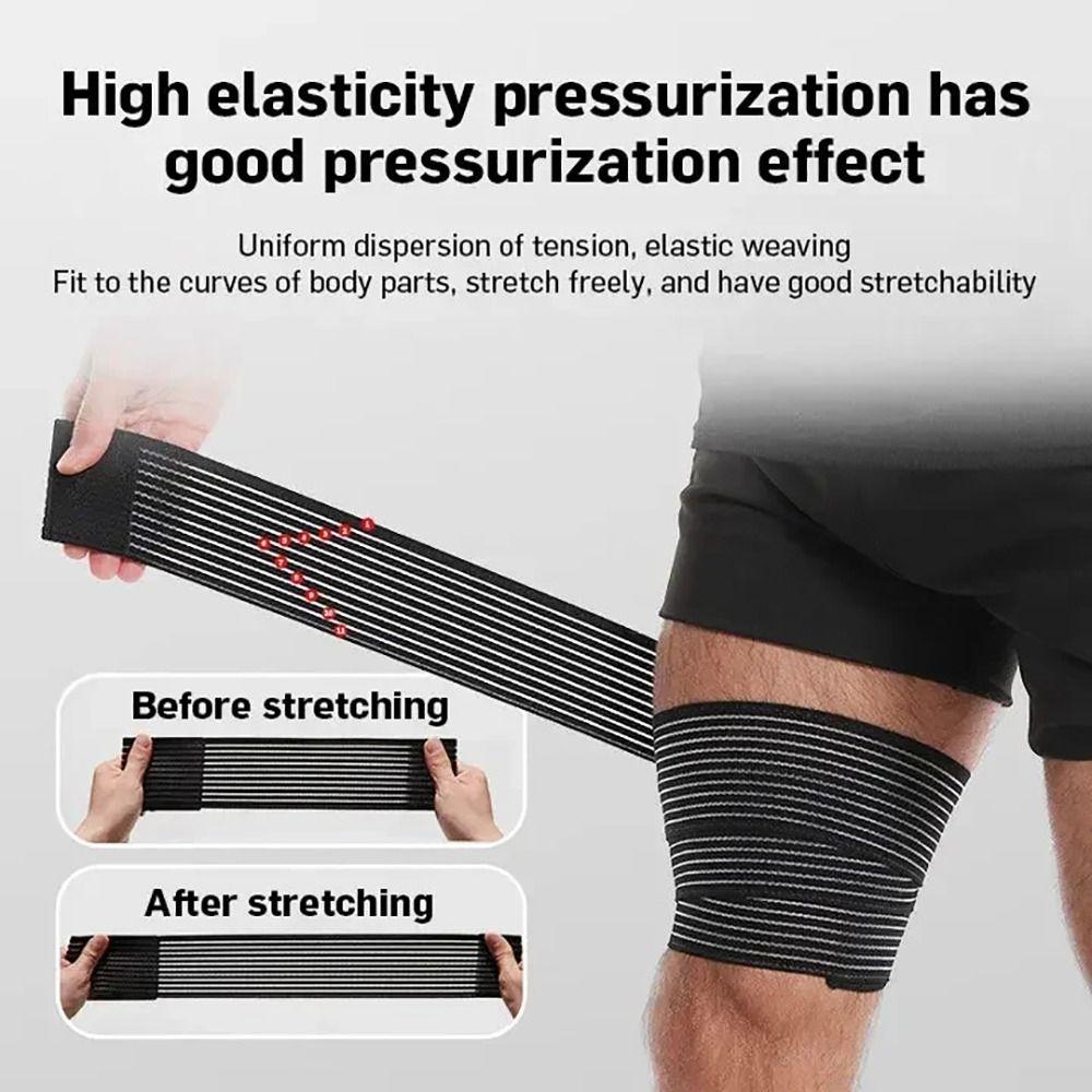 1Pcs High Elasticity Knee Brace Support Wrap Portable Bracer Wristband  for Outdoor Activity