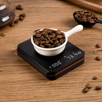 Per USB wiederaufladbare Kaffeewaage mit Timer – präzise Espressozubereitung, wasserdichtes Silikonpad, automatische Zeitfunktion, Zubehör zur Kaffeezubereitung