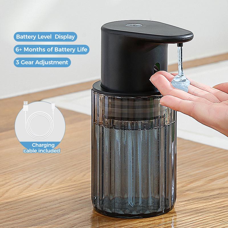 Kuchyňský 300ml Automatický Dávkovač Tekutého Mýdla USB Dobíjecí Bezkontaktní Na Ruce Vysoká Kapacita Detergent Koupelnový Dávkovač