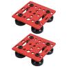 2 Pcs V Wheel Plate Gantry Rod Plate and 4 Solid POM Wheels for 2020 Aluminum Extrusion CNC 3D Printer
