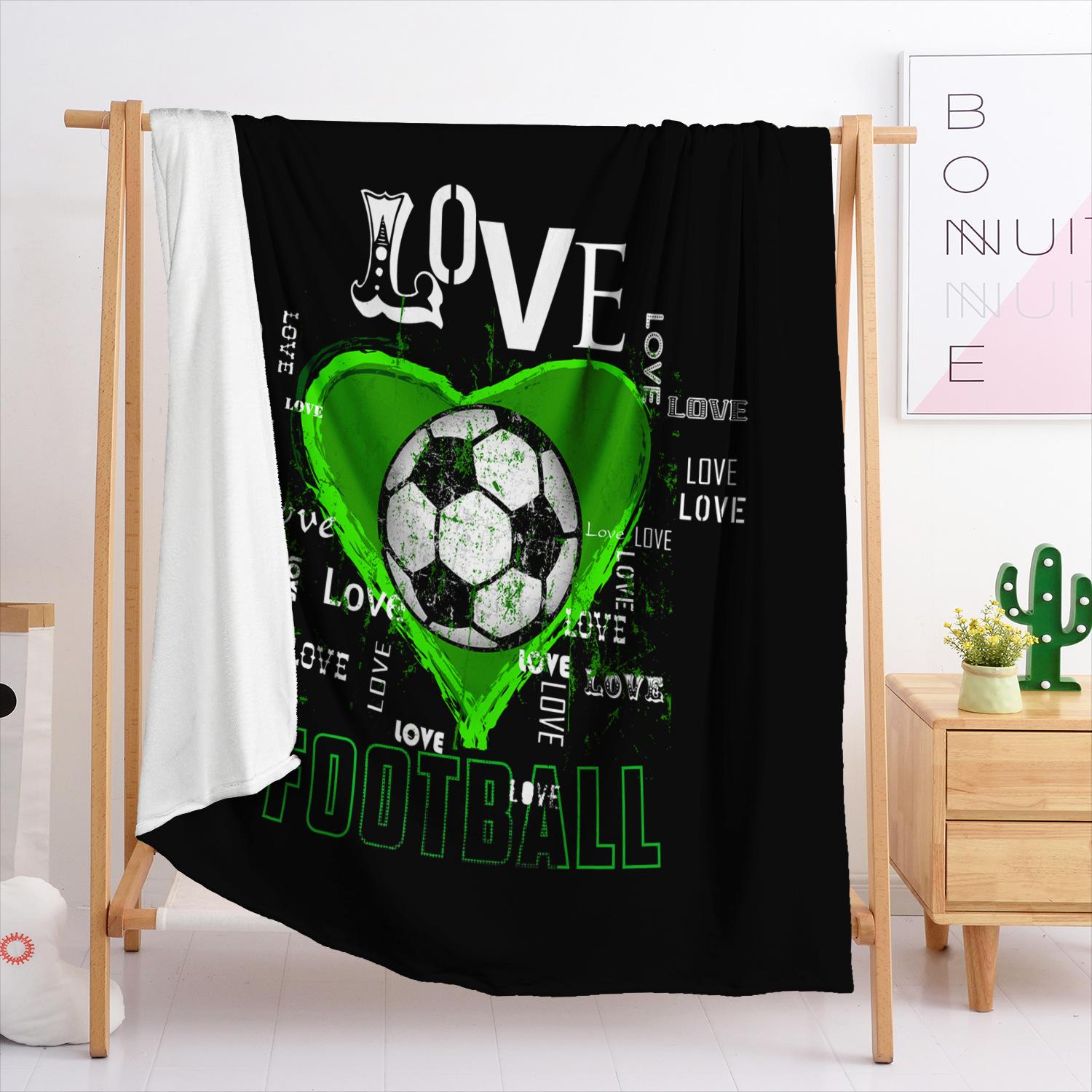 

Blanket Flannel Blanket Football World Cup Sports 3D Digital Printing Blanket Blanket 120X90cm
