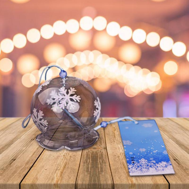 Japanese Wind Bell Handmade Glass Furin Home Decors Hanging Craft Cherry Blossom Pattern Home Garden Office Window Hanging Decor