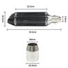 Motorcycle Exhaust Muffler Compatible with Kawasaki Ninja and Z300 Mid-Pipe Exhaust, Slip-On 250R, 250, 300, Z250, (2008-2017)