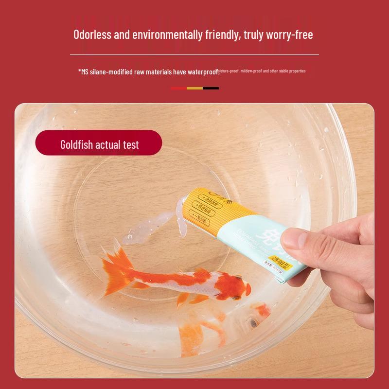 Waterproof Transparent Kitchen & Bathroom No-Nail Adhesive Sealant - Anti-Mold Bonding Glue for Structural Substitutes and Glass