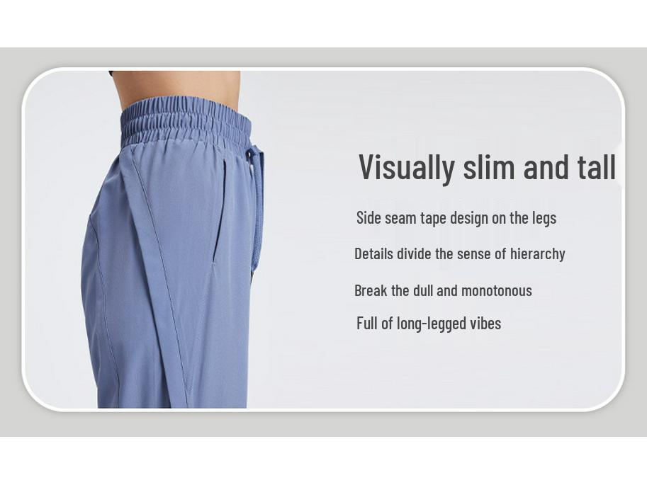 Women's Quick-Dry Wide-Leg Yoga Pants with Pockets - High-Waisted & Slimming