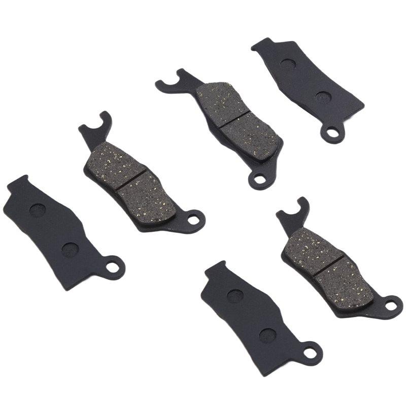 

Motorcycle Brake Pad Set- 6 Pieces Front Or Rear(705601014 705601015) For Can Am 570/570L/570 MAX 16-23 500/500 MAX 13-16 как
