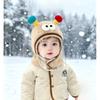 Baby Plush Hat And Neck Warmer Set With Windproof Face Mask For Winter Kids