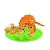 Children's Toys 6 Puzzle Small Cartoon Jurassic Dinosaur Model