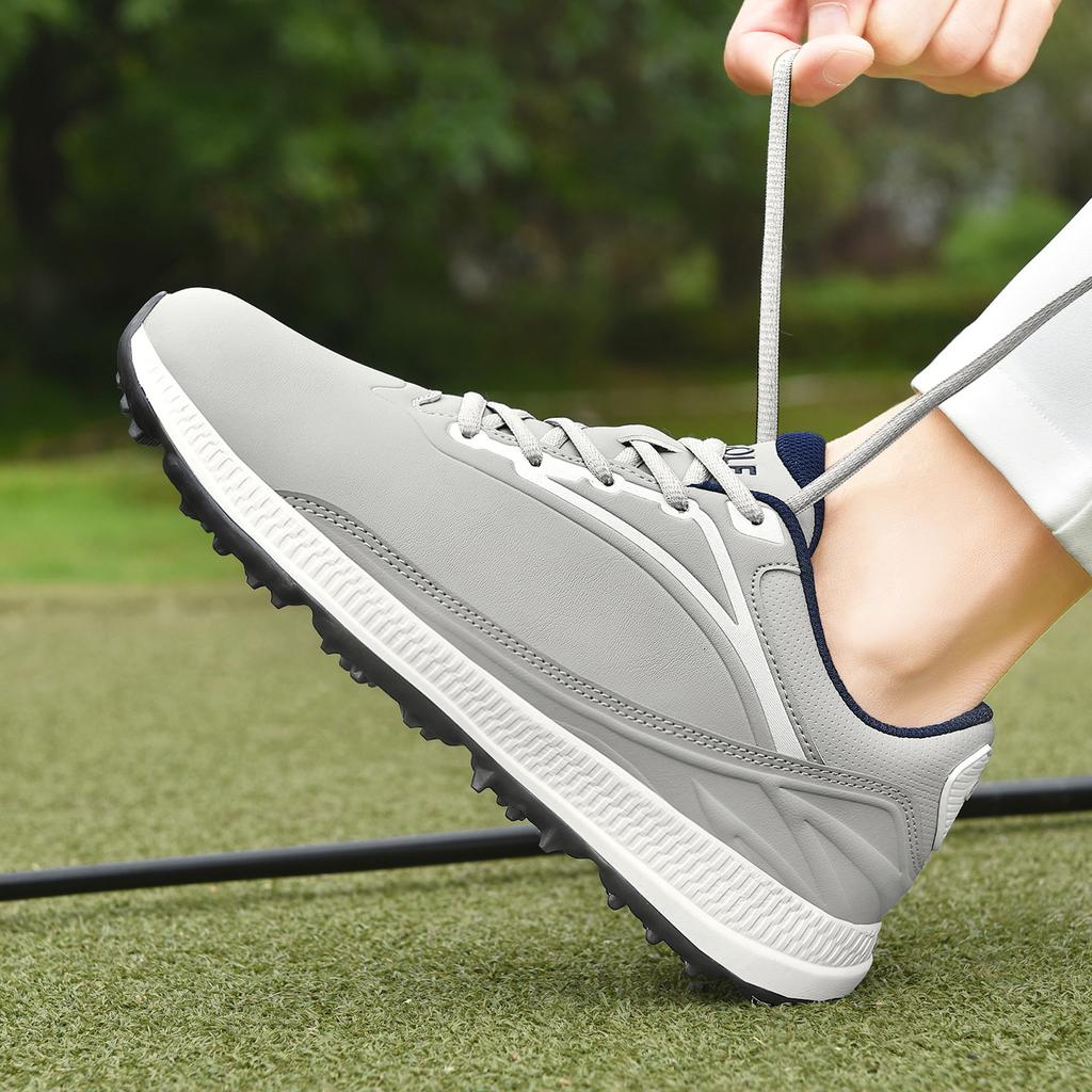 Große Größen 41-47 Herren Golf-Sneaker Rutschfest Professionelle Golfschuhe Bequeme Rasen-Sneaker Niedrige Golfer-Schuhe