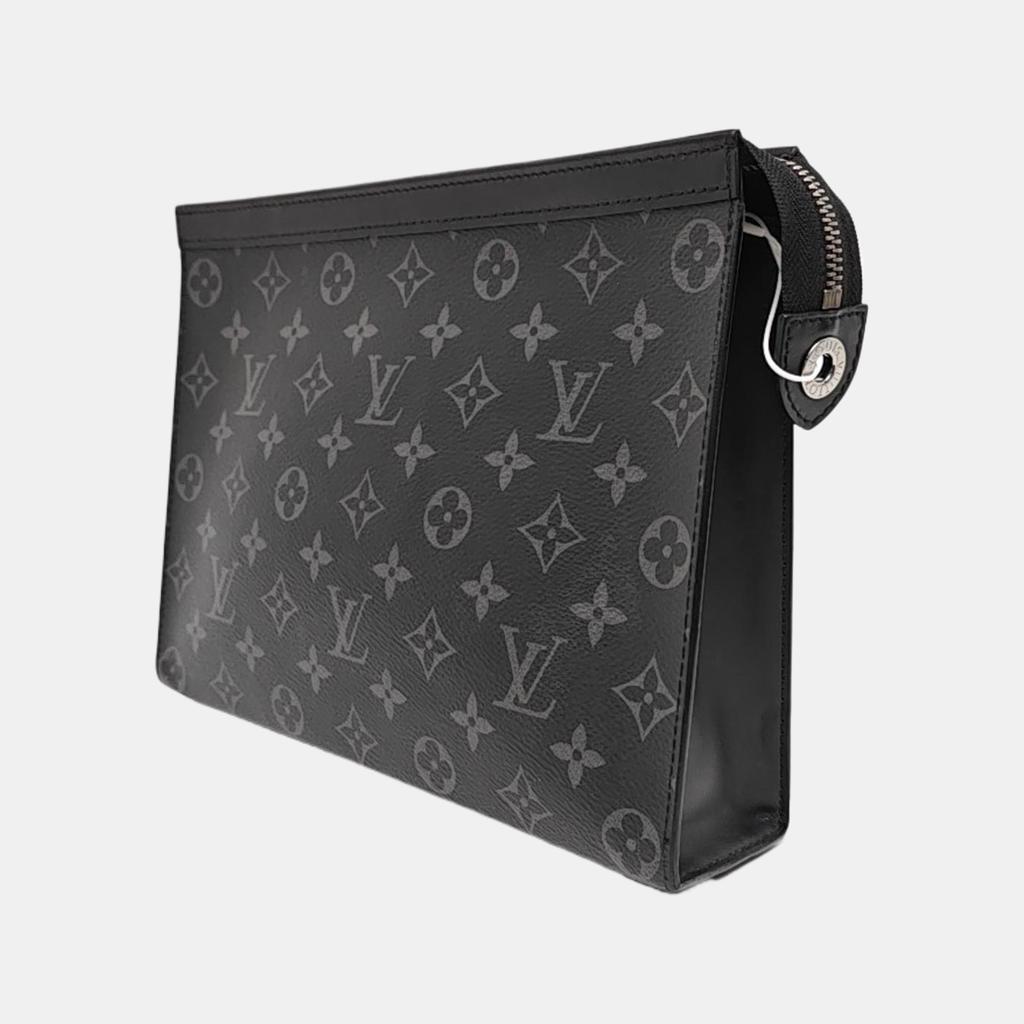[Pre-Owned] Louis Vuitton Pochette Voyage MM 'Black Monogram Eclipse Canvas' - Very Good #1G1KZWY