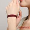 Natural Rhodolite Garnet Red Beaded Stretch Bracelet Triple Wrap Boho Chic Women Jewelry Holiday Gift