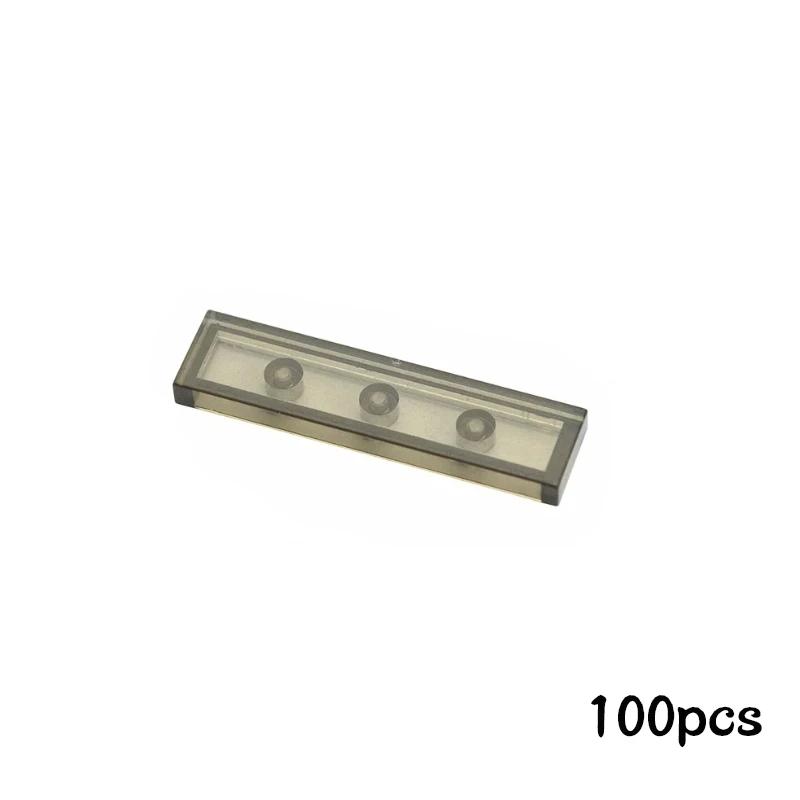 Non-Toxic 100Pcs Diy Building Blocks Thin Figure Bricks Smooth 1X4 Dots Educational Creative Toys For Children Size Compatible With 2431