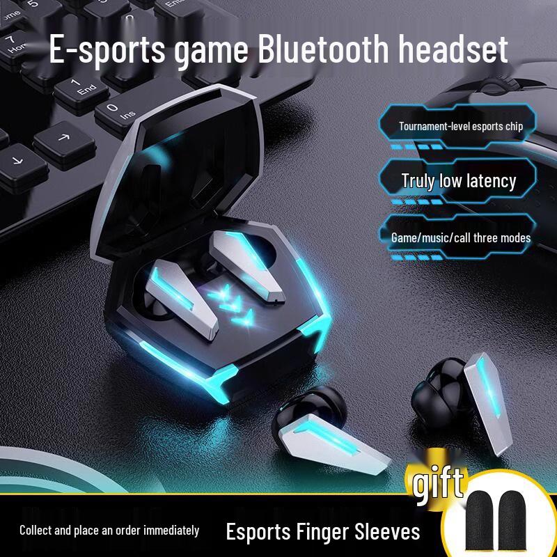 High-Quality Wireless Bluetooth Gaming Earphones with Low Latency, In-Ear Sound Localization, and Long Battery Life