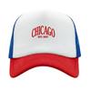 Chicago Printed Adjustable Baseball Cap Classic Snapback Dad Hat Breathable Mesh Hat Golf Fishing Outdoor Sun Cap