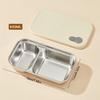 WORTHBUY 304 Stainless Steel Lunch Box With Lid Portable Fruit Salad Food Container Stackable Leak Proof Bento Box For Student