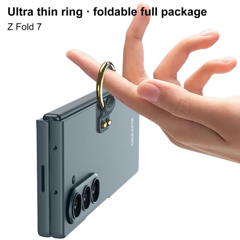 Foldable Phone Case Galaxy Z Fold 7 6 5 Matte Grip Ring Holder Shockproof Waterproof