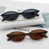 Sunglasses 14.2*14.3*3.1cm Sun Shade Glasses  Eye Sunglasses Acrylic Oval Sunglasses For Streetwear Beach Vaion