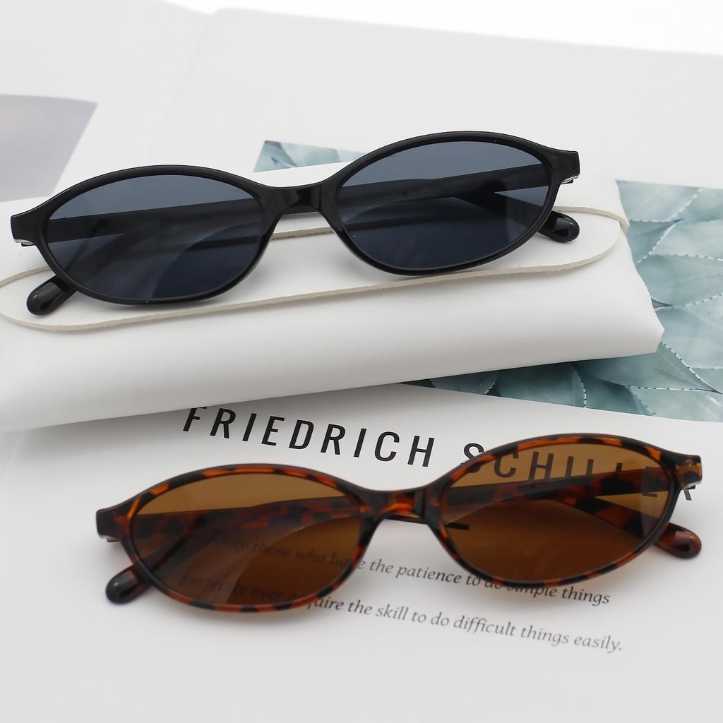 Sunglasses 14.2*14.3*3.1cm Sun Shade Glasses Eye Sunglasses Acrylic Oval Sunglasses For Streetwear Beach Vaion