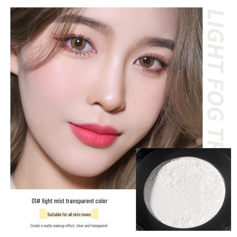 MINSHZEE Long-lasting Matte Concealing Powder - Fade-resistant Compact for Students