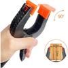 4 pièces pince à ressort plastique 6" 158MM, haute force de serrage, ouverture max 65MM, pince serre-joint pour bois et atelier.