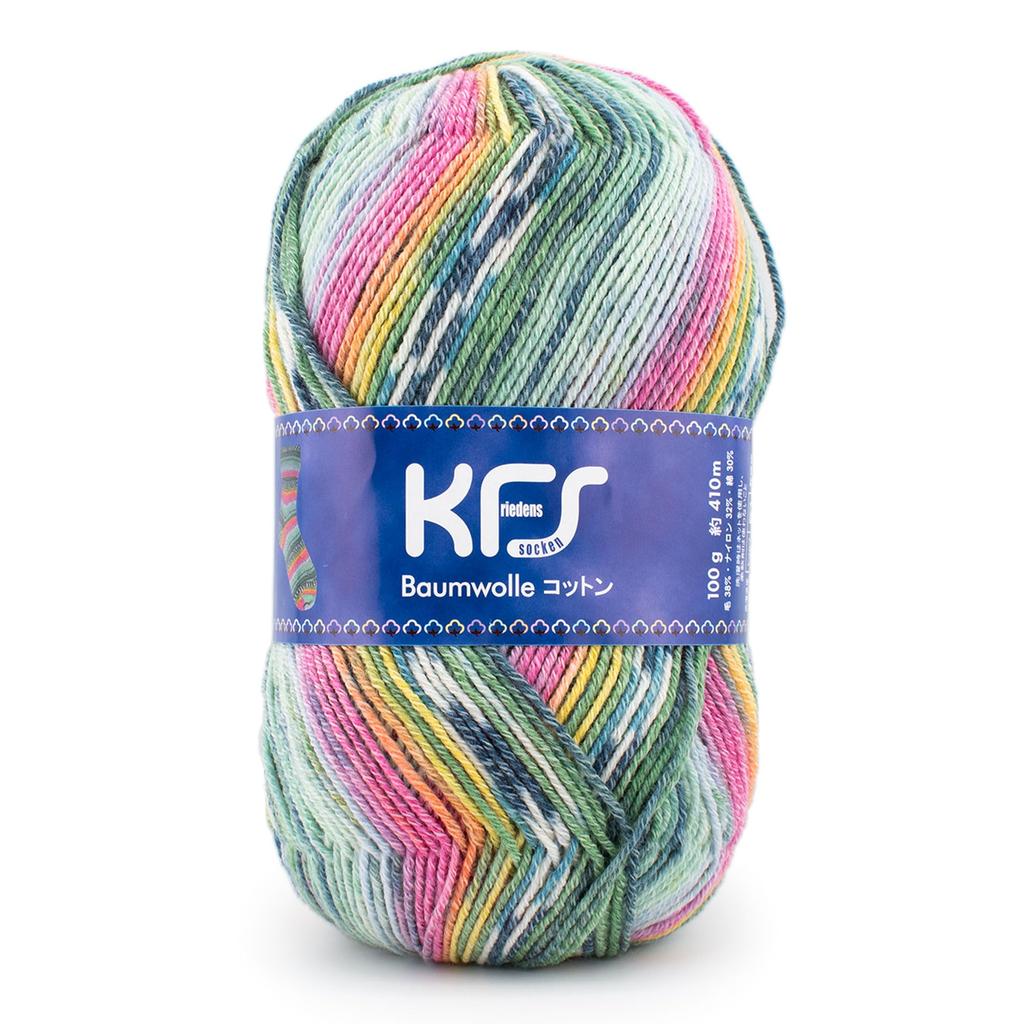 Opal Original Cotton Sock Cotton Cotton Candy Yarn, 4-ply, Blend, KFS262.