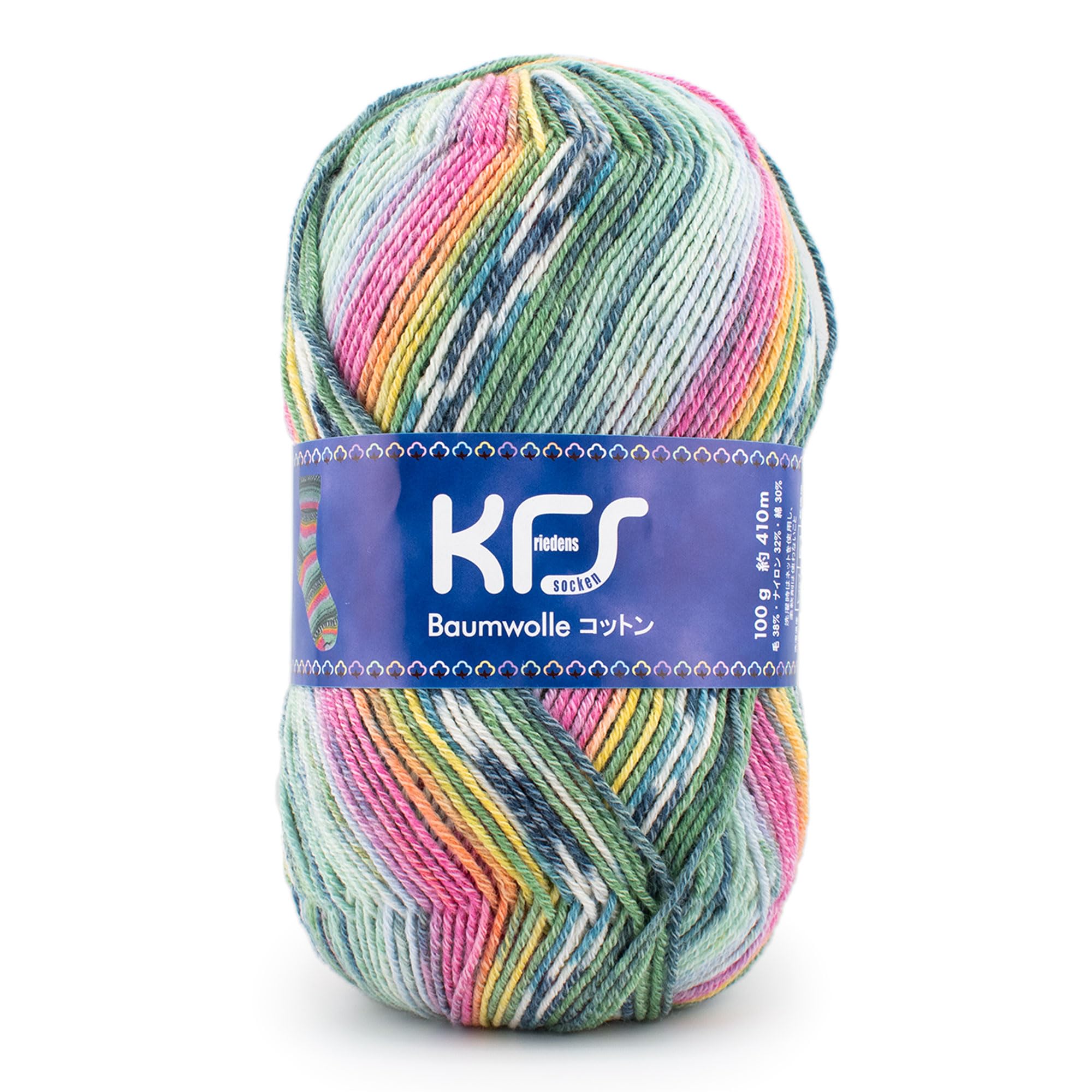 

Opal Original Cotton Sock Cotton Cotton Candy Yarn, 4-ply, Blend, KFS262.