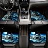 4pcs Car Floor Mats Suitable For Suvs Or Pickup Trucks, Presenting Wolf Moon Clouds Design Along With Thoughtful Present Opportunities