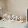 Cute Acrylic Display Case for Mini Collectibles 6 Tier Stackable Shelf Dustproof Cabinet for Blind Box Toys and Anime Figures