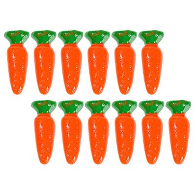 SUPVOX Artificial Carrots, Set of 12, Resin Miniature Carrot Decorations, Desktop Decorations for Easter, Home Decor and Gifts