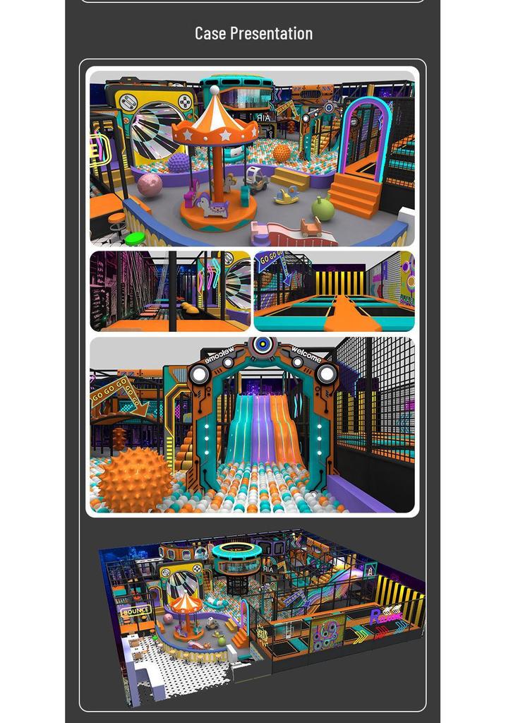 Large Indoor Naughty Castle: Parent-Child Interactive Playground with Trampoline, Slide, and Amusement Park Equipment