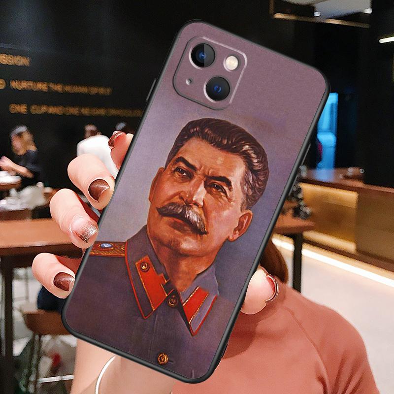 Stalin Soviet Phone Case For iPhone 16 Pro Max 15 13 12 11 14 Pro Max Plus 12 13 Mini XR 16e Funda Cover